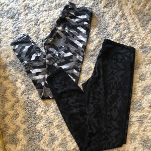 Set of Patterned Old Navy Workout/Lounge Leggings